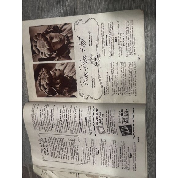 Vintage 1942 Lux Knitting Songbook Table of Contents Paperback - Picture 3 of 5